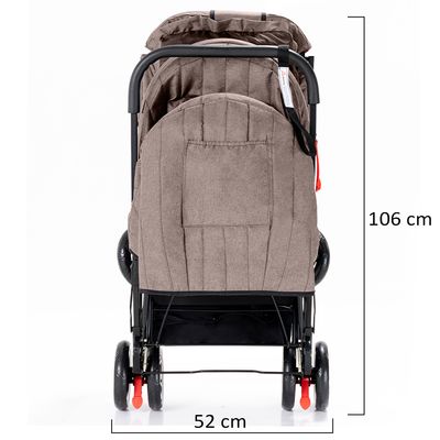 Teknum Double Baby Stroller - Khaki